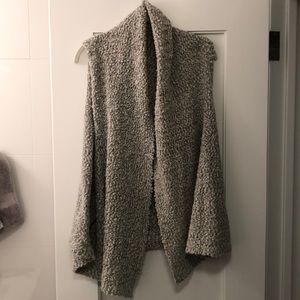 Fleece grey vest